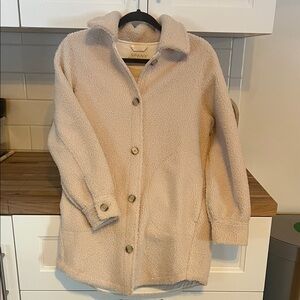 XS Spanx fleece coat never worn